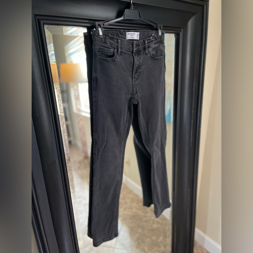 Abercrombie Kids Black Denim Jeans Size 13/14‎ Slim